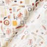 Tissu en coton Cretonne Feuilles scandinaves – ivoire/bronze,  thumbnail number 4