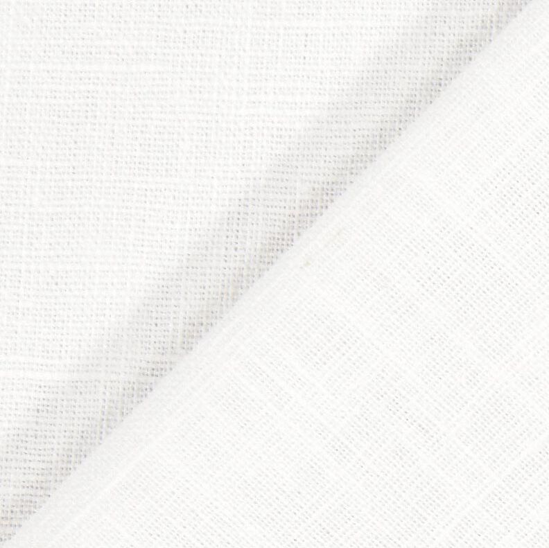 Tissu de lin en ramie mélangée medium – blanc,  image number 4
