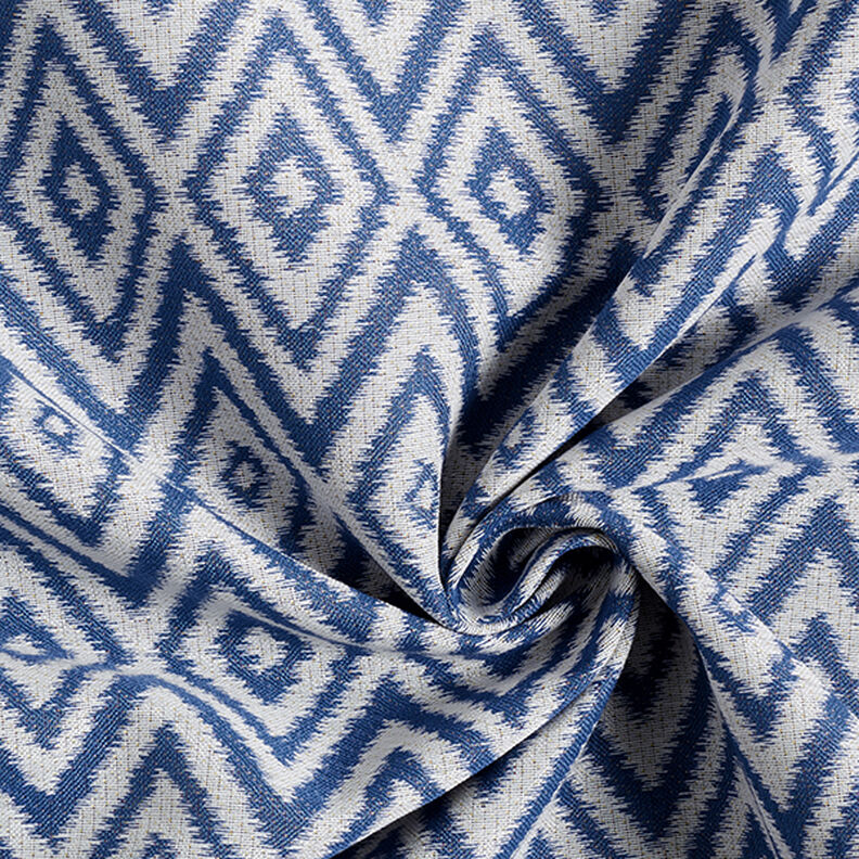 Tissu d'extérieur jacquard Ethno – bleu,  image number 3