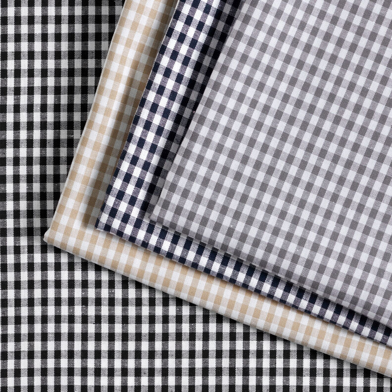 Tissu en coton Vichy à carreaux 0,5 cm – anémone/blanc,  image number 5