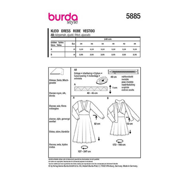 Robe | Burda 5885 | 34-44,  image number 9