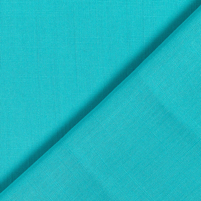 Tissu en viscose aspect lin – turquoise,  image number 4