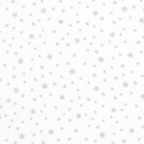 Tissu en coton Cretonne Petites étoiles scintillantes – argent, 