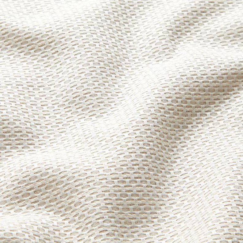 Tissu de décoration Jacquard Petites alvéoles – beige clair,  image number 2