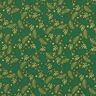 Tissu en coton Popeline Branches et baies – vert/or,  thumbnail number 1