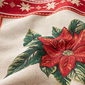 Tissu de décoration pièce Gobelin Etoile de Noël – rouge, 