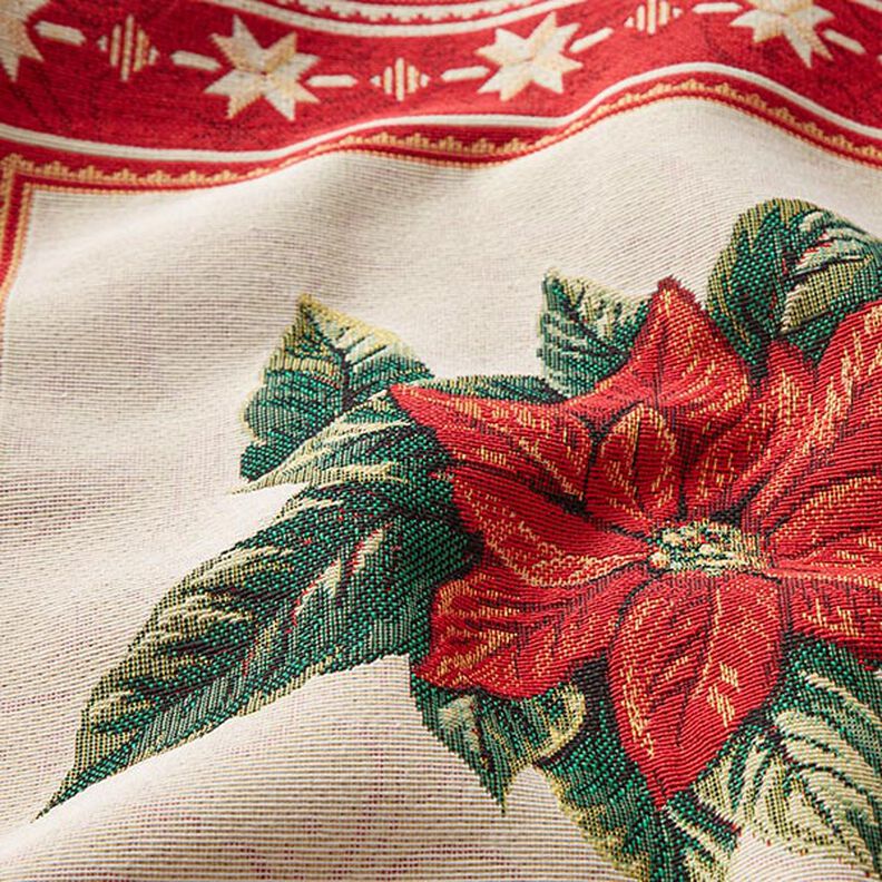 Tissu de décoration pièce Gobelin Etoile de Noël – rouge,  image number 2