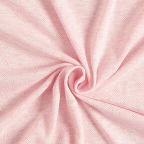 Jersey finement tricoté à motif ajouré Melange – rose clair, 
