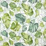 Tissu décoratif Toile grandes feuilles de monstera – blanc/vert herbe,  thumbnail number 1