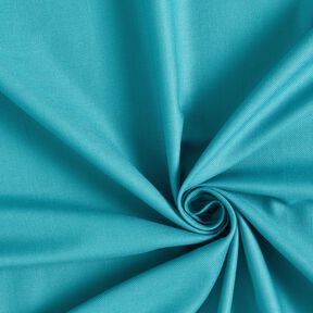 Tissu pour chemisier coton et viscose mélangés uni – turquoise, 