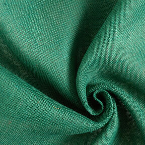 Tissu de décoration Jute Uni 150 cm – vert sapin, 