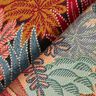 Tissu de décoration Jacquard Feuilles de la jungle – noir/carmin,  thumbnail number 4