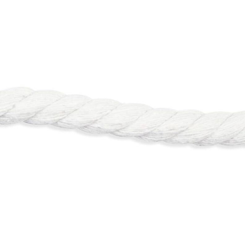 Cordelette en coton [ Ø 8 mm ] – blanc,  image number 1