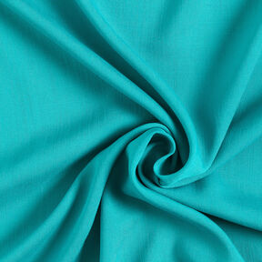 Tissu en viscose aspect lin – turquoise, 