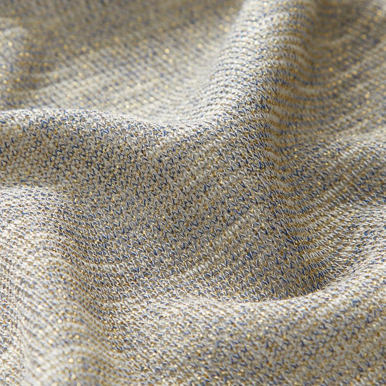 Maille fine mélangée Fil à paillettes – bleu jean,  image number 2