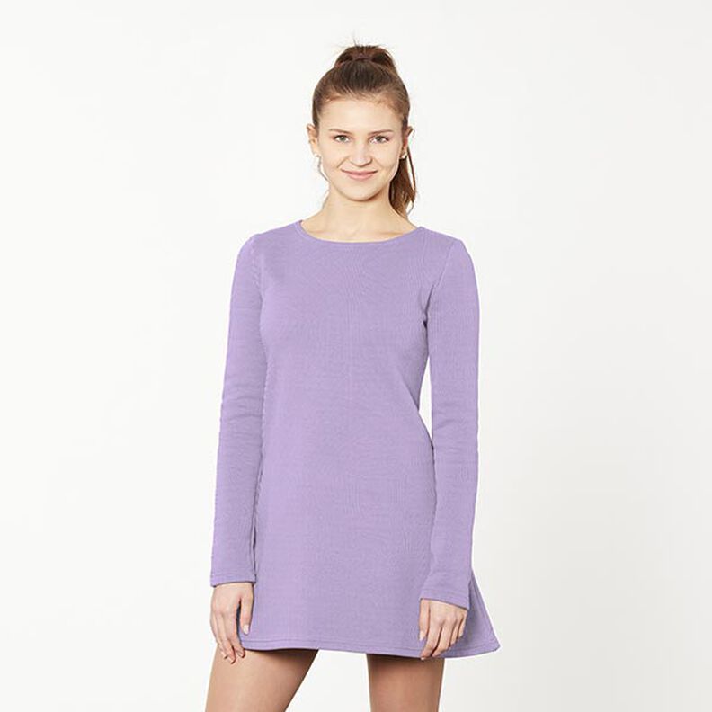 French Terry léger uni – mauve,  image number 6