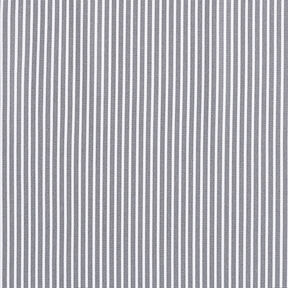 Popeline coton Rayures – gris/blanc, 