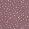 Tissu double gaze de coton Branches et petits oiseaux – aubergine/blanc,  thumbnail number 1