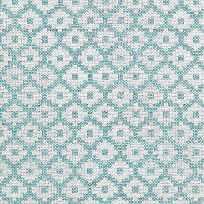 Tissu d'extérieur jacquard Losanges – menthe,  image number 1