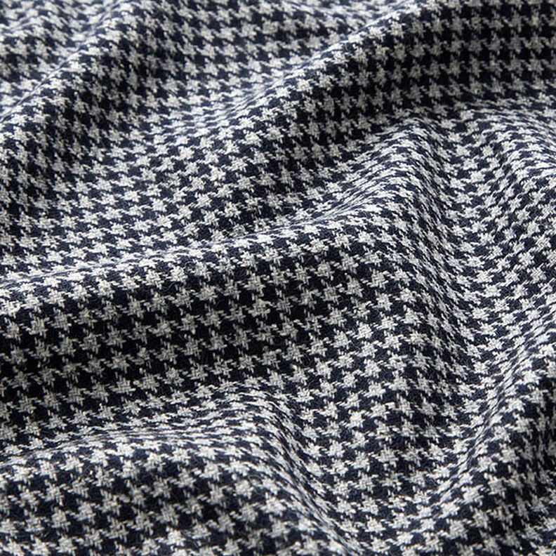 Tissu pour manteau Pepita Carreaux – bleu marine,  image number 2