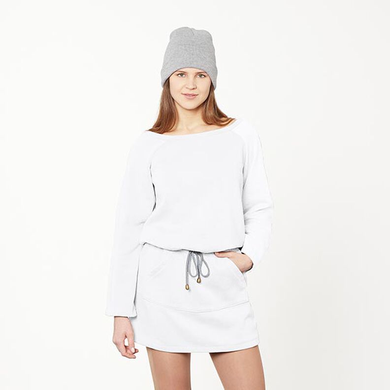 Sweatshirt gratté – blanc,  image number 7