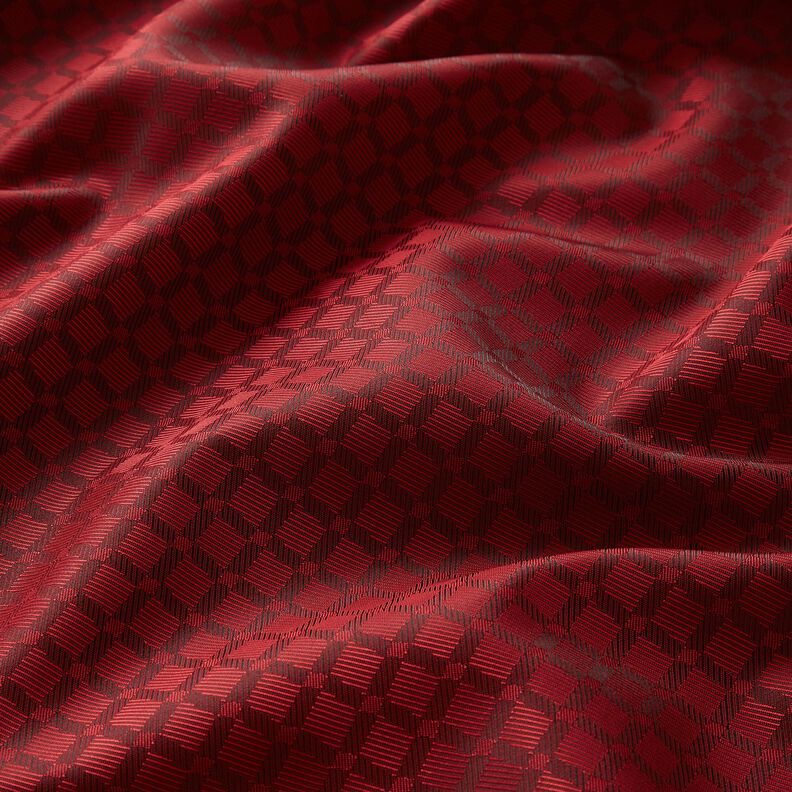 Tissu de doublure Jacquard Losanges – rouge,  image number 2