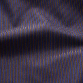 Tissu pour chemise à rayures – bleu marine/marron, 