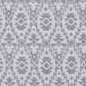 Tissu double gaze de coton Motif aztèque jacquard | by Poppy bleu nuit/gris brume,  thumbnail number 1