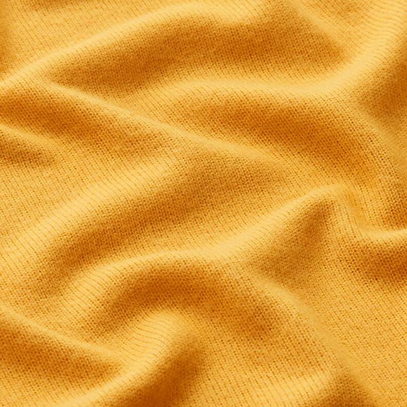 Tricot fin uni – jaune curry,  image number 2