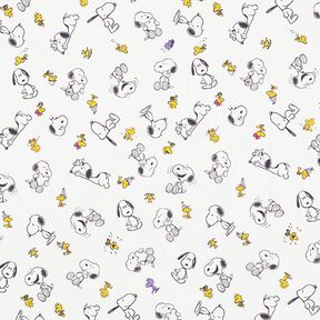 Popeline coton tissu sous licence Snoopy & Woodstock | Peanuts ™ – blanc, 