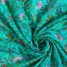 Voile de viscose Branches colorées – bleu aqua/pourpre,  thumbnail number 3