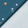 GOTS Jersey coton Fleurs et coeurs | by Poppy bleu noir,  thumbnail number 4