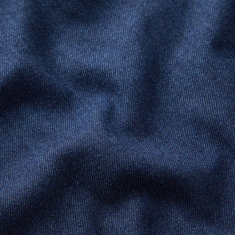 Denim de coton stretch moyen – bleu marine,  image number 2