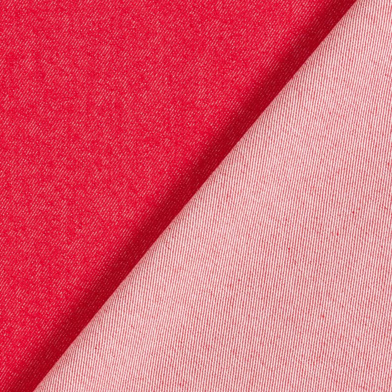 Denim de coton stretch mélangé moyen – rouge,  image number 3