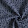 Tissu double gaze de coton Hachure zigzag – bleu nuit,  thumbnail number 3