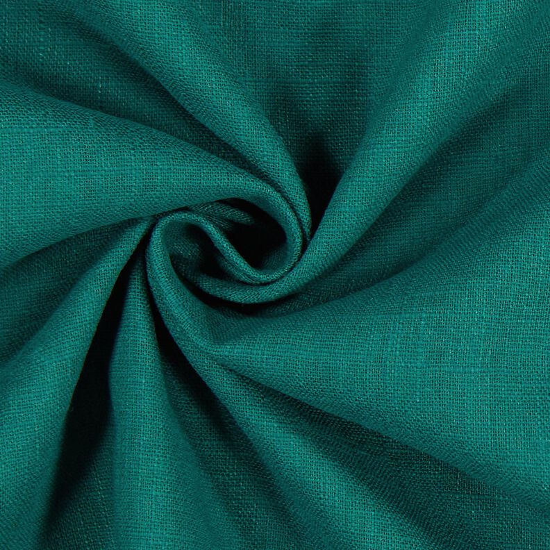 Tissu de lin en ramie mélangée medium – sapin bleu,  image number 3