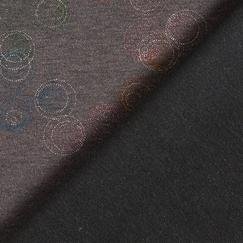 Jersey viscose Cercles colorés – gris pierre,  image number 4