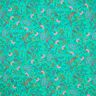 Voile de viscose Branches colorées – bleu aqua/pourpre,  thumbnail number 1