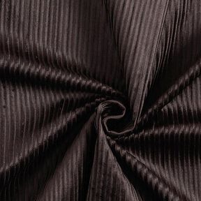 Velours côtelé stretch en coton-viscose mélangé, uni – marron noir, 