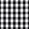 Tissu en coton Vichy à carreaux 1,7 cm – noir/blanc,  thumbnail number 1