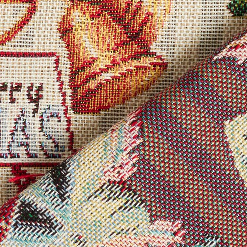 Tissu de décoration Gobelin Décoration de Noël – écru,  image number 4