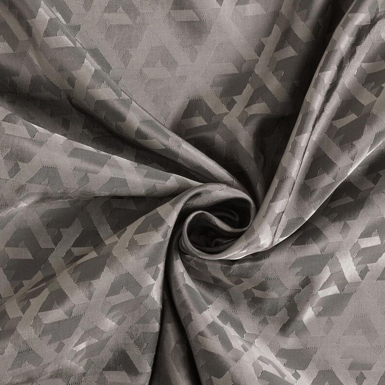 Tissu de doublure Jacquard Formes géométriques – gris,  image number 3