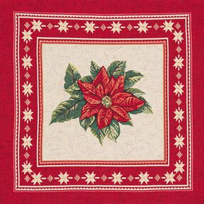 Tissu de décoration pièce Gobelin Etoile de Noël – rouge, 