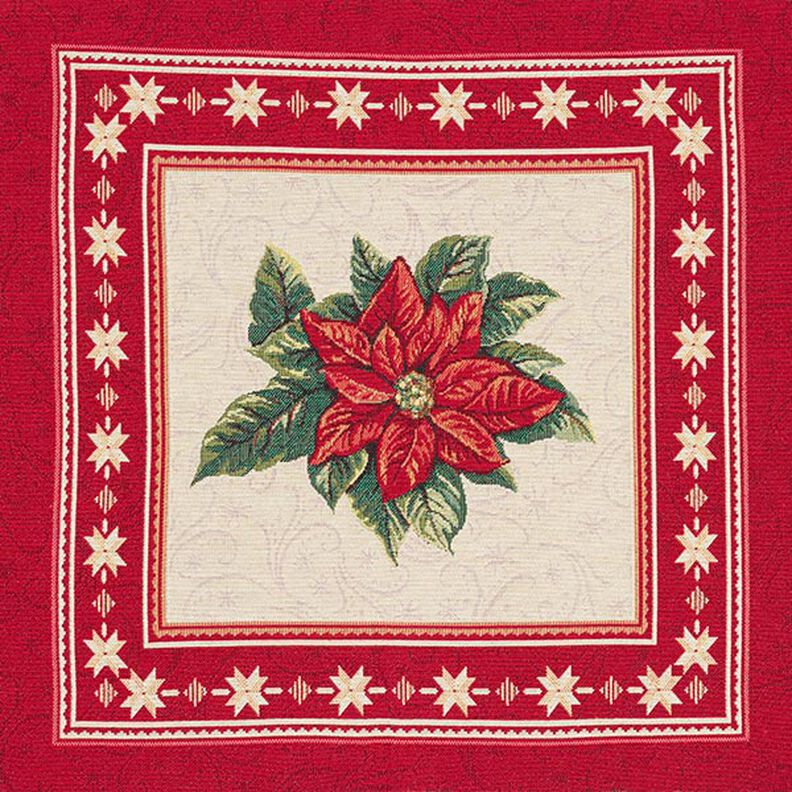 Tissu de décoration pièce Gobelin Etoile de Noël – rouge,  image number 1