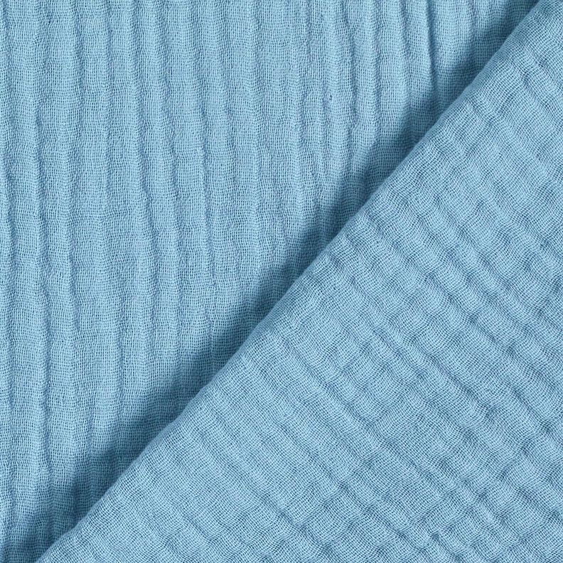 Tissu triple gaze de coton Uni – bleu clair,  image number 4