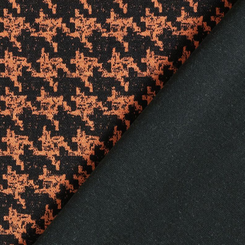 Jersey viscose – orange pêche/noir,  image number 4