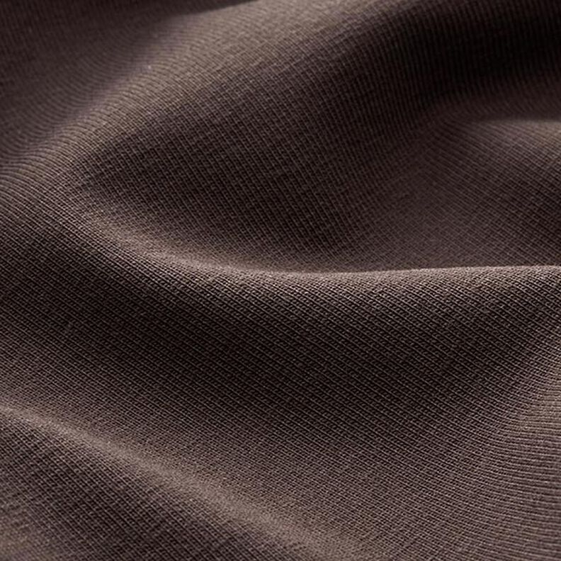 Jersey coton Medium uni – marron noir,  image number 4
