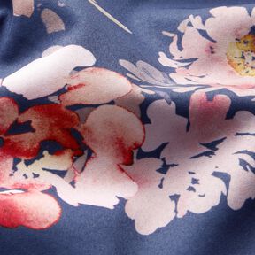 Softshell Fleurs – indigo/rose, 