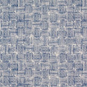 Tissu de décoration Semi-panama Traits – bleu marine, 