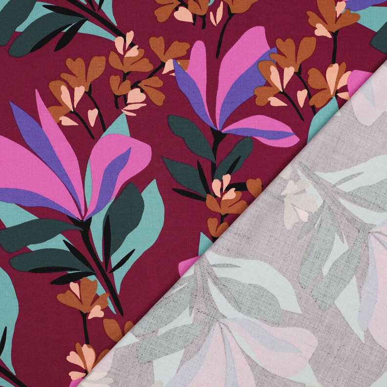 Rosella Stretch Spring Garden | Nerida Hansen – mauve/sapin bleu,  image number 4